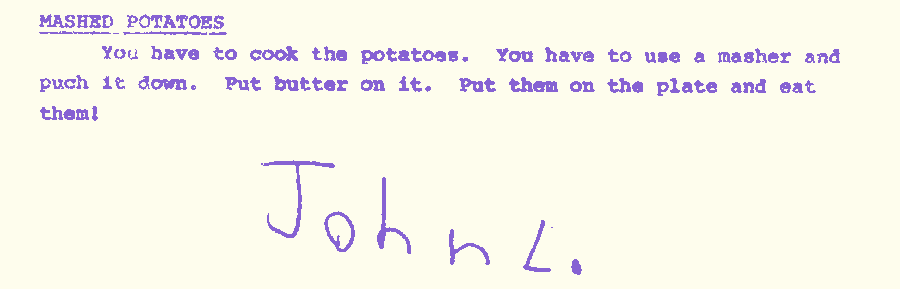 Mashed Potatoes by John L