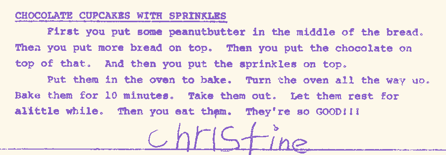 Chocolate Cupcake with Sprinkles by Christine
