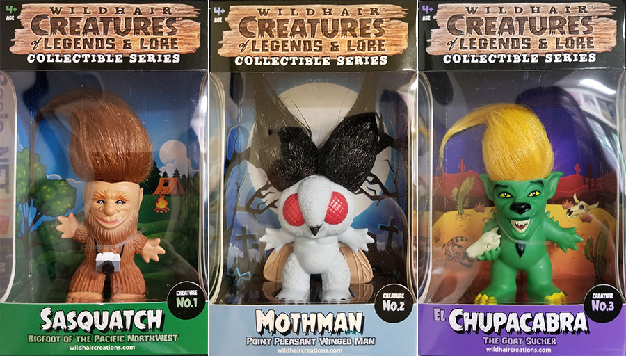 Sasquatch, Mothman, Chupacabra