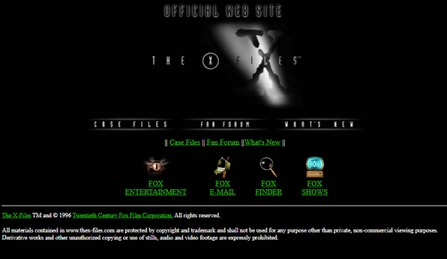 Official Web Site of The X-Files