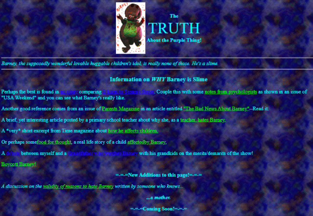 The TRUTH About the Purple Thing
